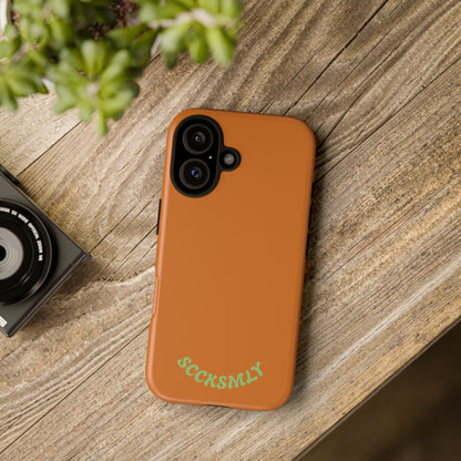 SOLID Terracotta Caoal Tough Case for Apple