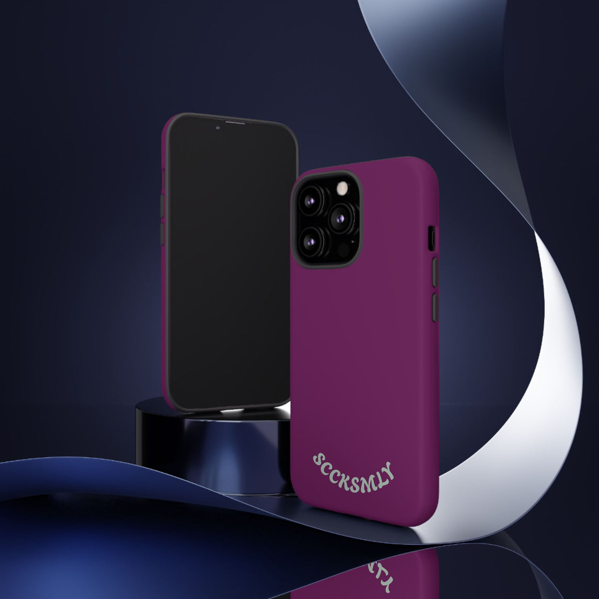 SOLID Amethyst Matte Tough Phone Case for Apple
