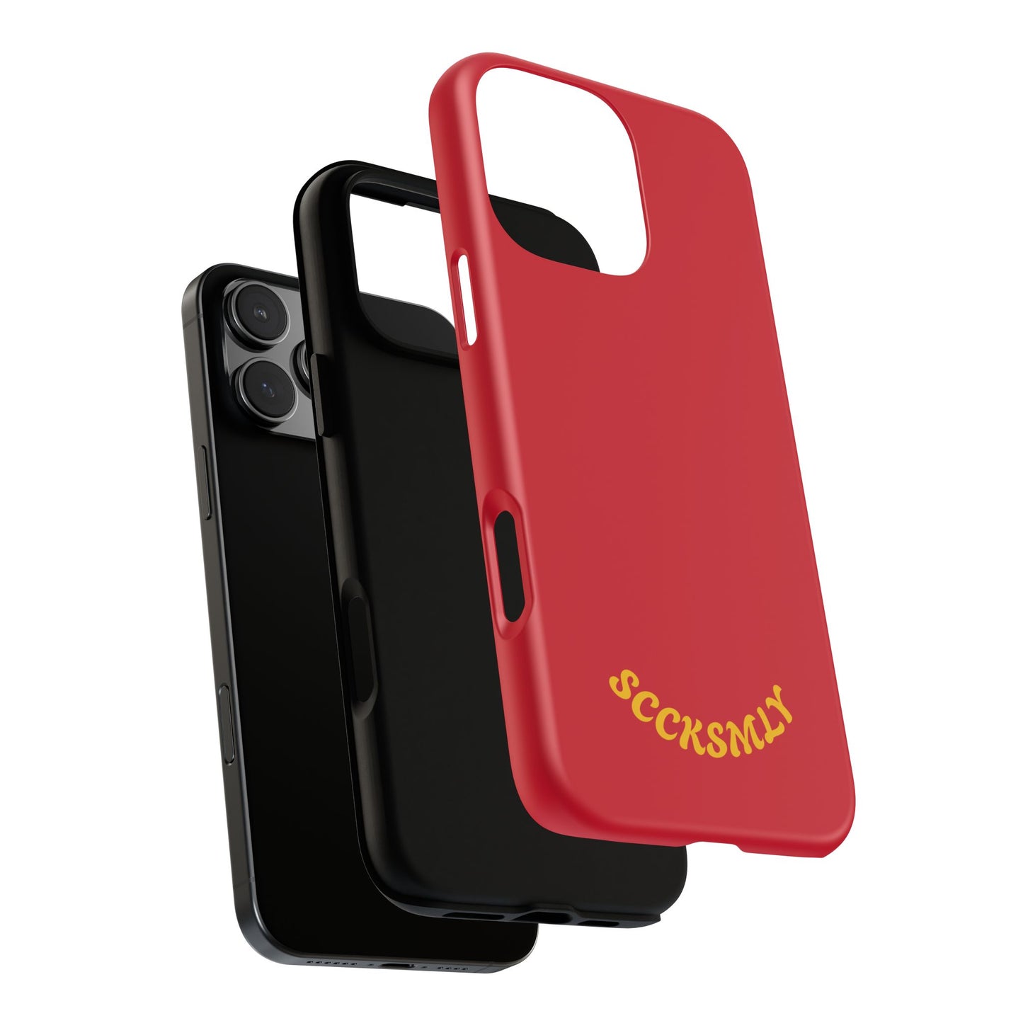 SOLID Calm Cherry Tough Case for Apple