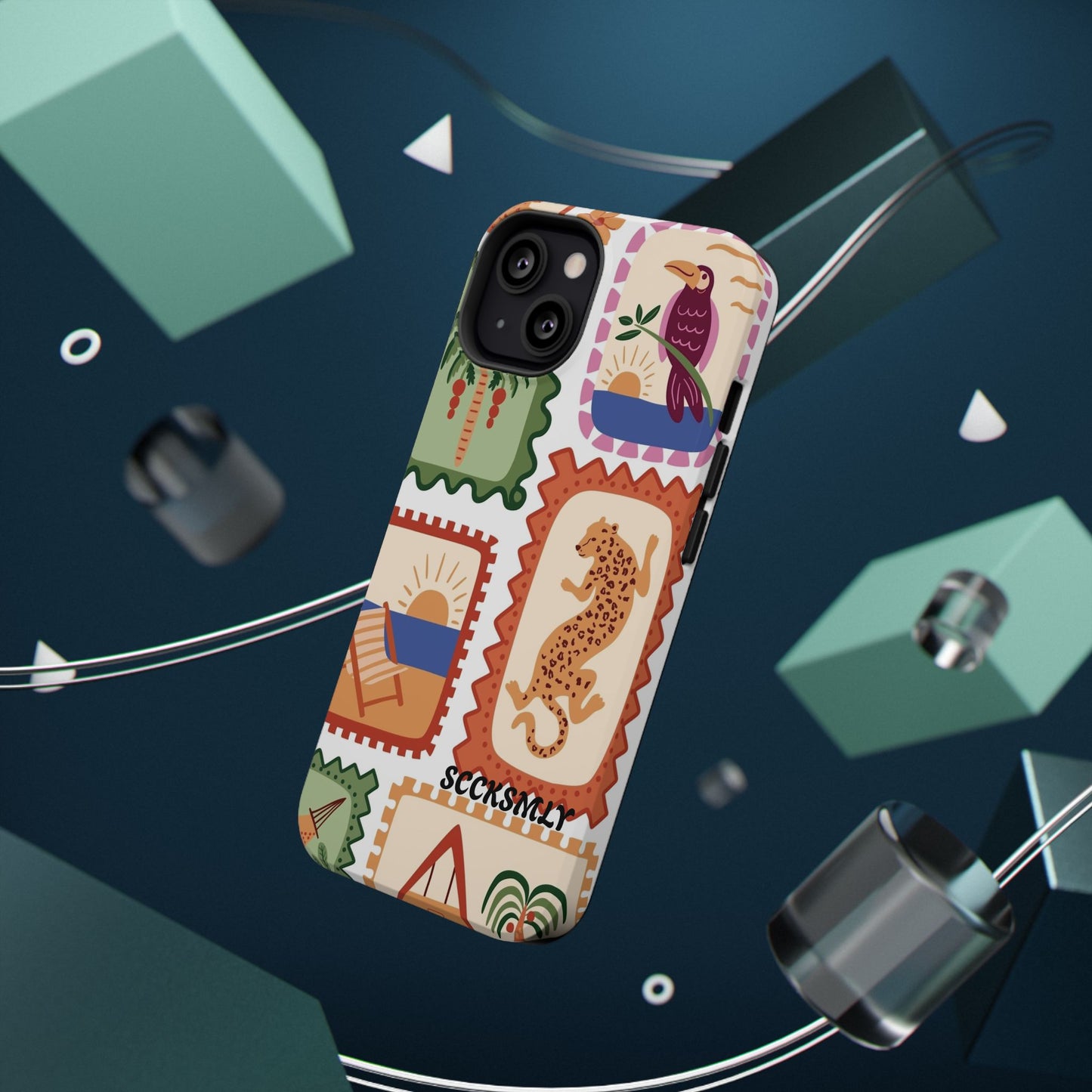 Tropical Print Phone Case for Apple