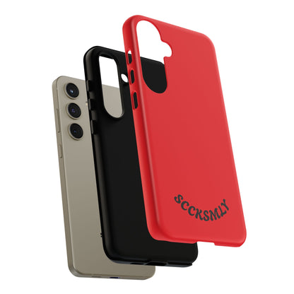 SOLID Screaming Red Tough Case for Samsung