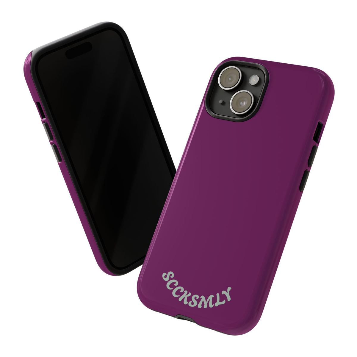 SOLID Amethyst Matte Tough Phone Case for Apple