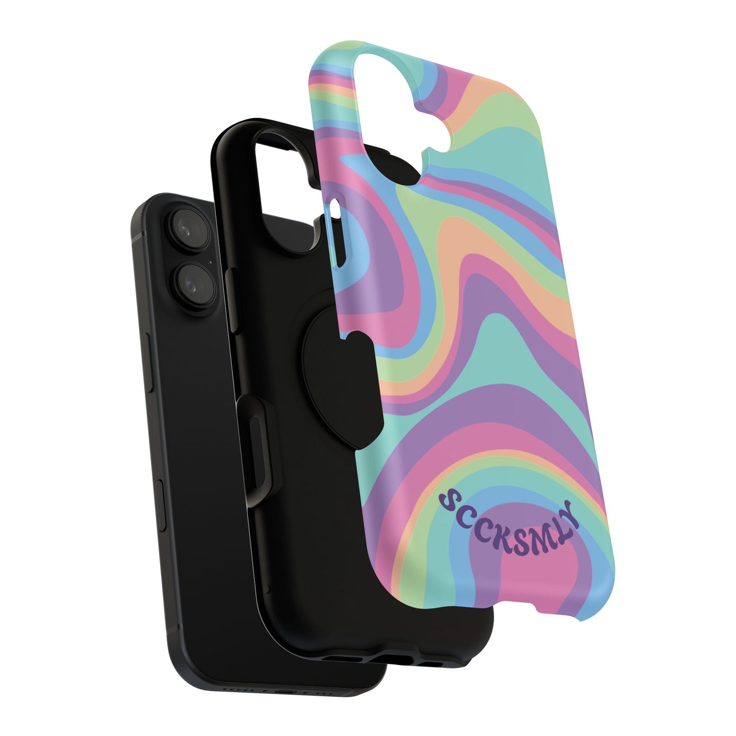 Pastel Swirl Phone Case for Apple