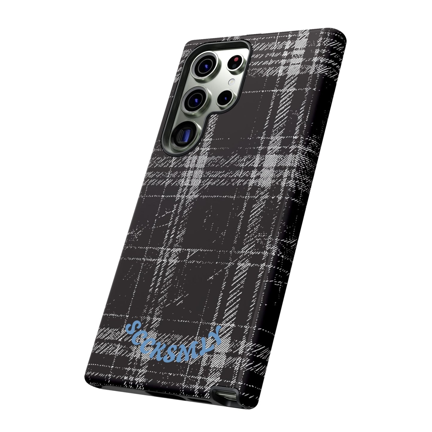 Smoky Grungy Plaid Phone Case for Samsung