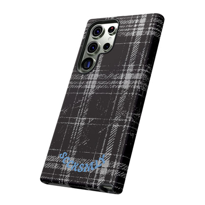 Smoky Grungy Plaid Phone Case for Samsung