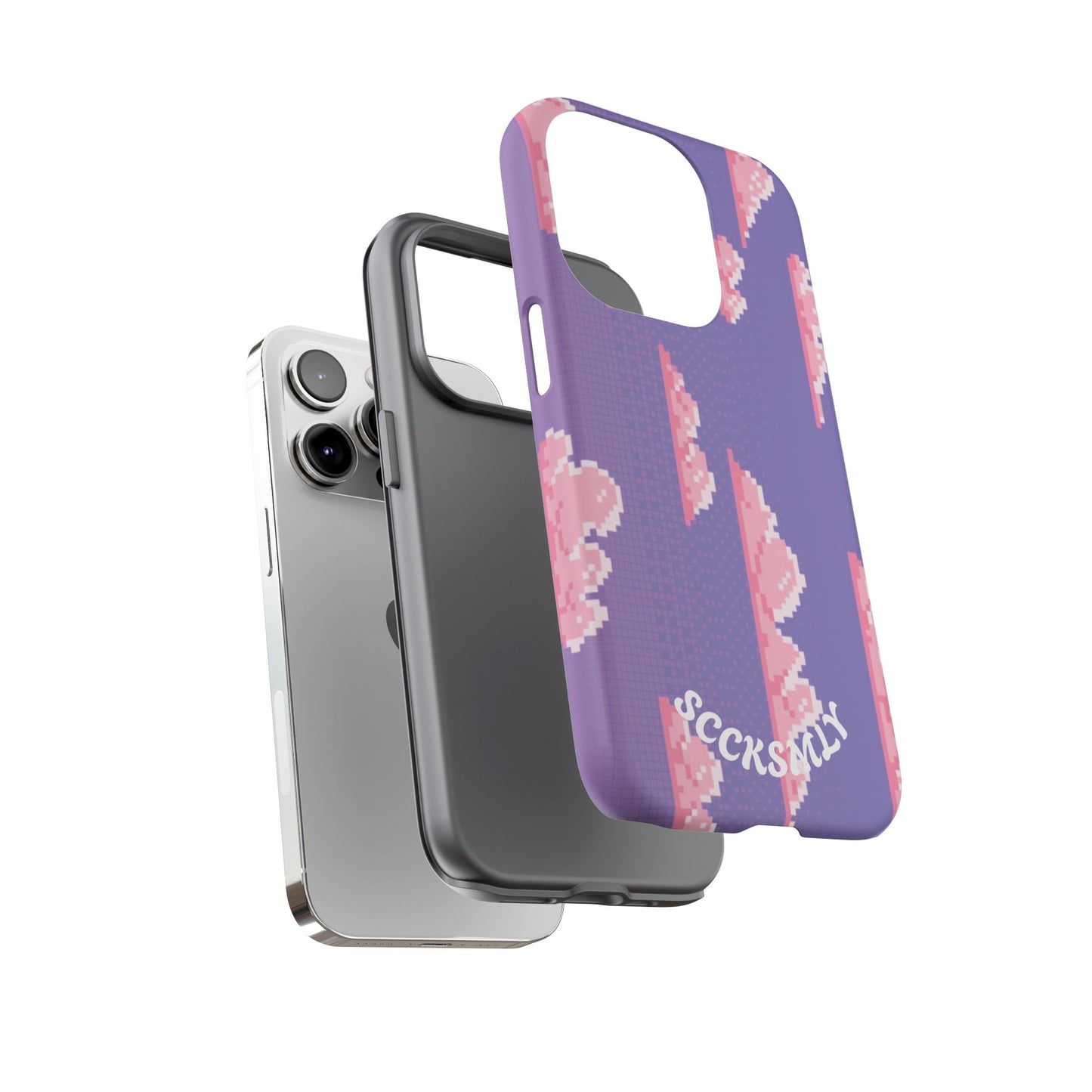 Purple Cotton Candy Sky Tough Phone Case for Apple