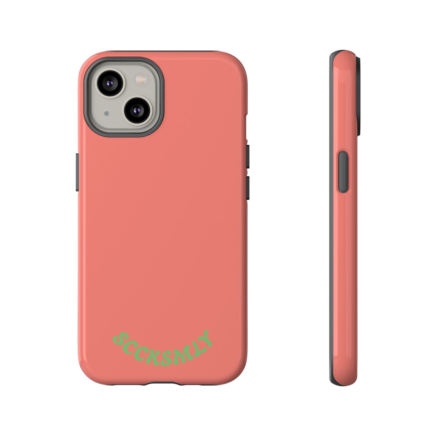 SOLID Guava Melon Wave Tough Phone Case for Apple