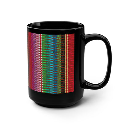 Mug Boho Vibe Check 15 oz — Black