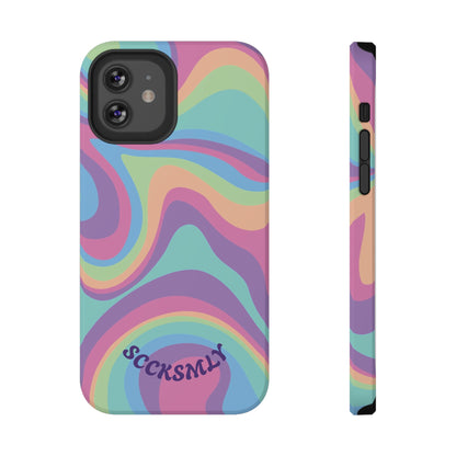 Pastel Swirl Phone Case for Apple