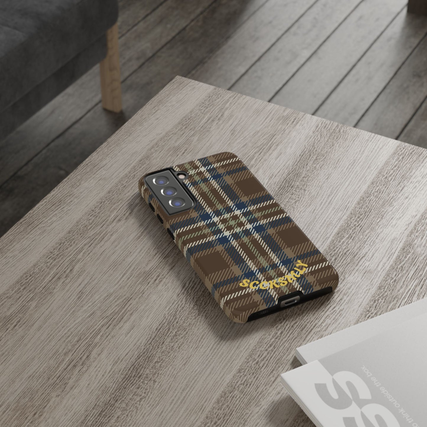 Earth and Sky Plaid Phone Case for Samsung