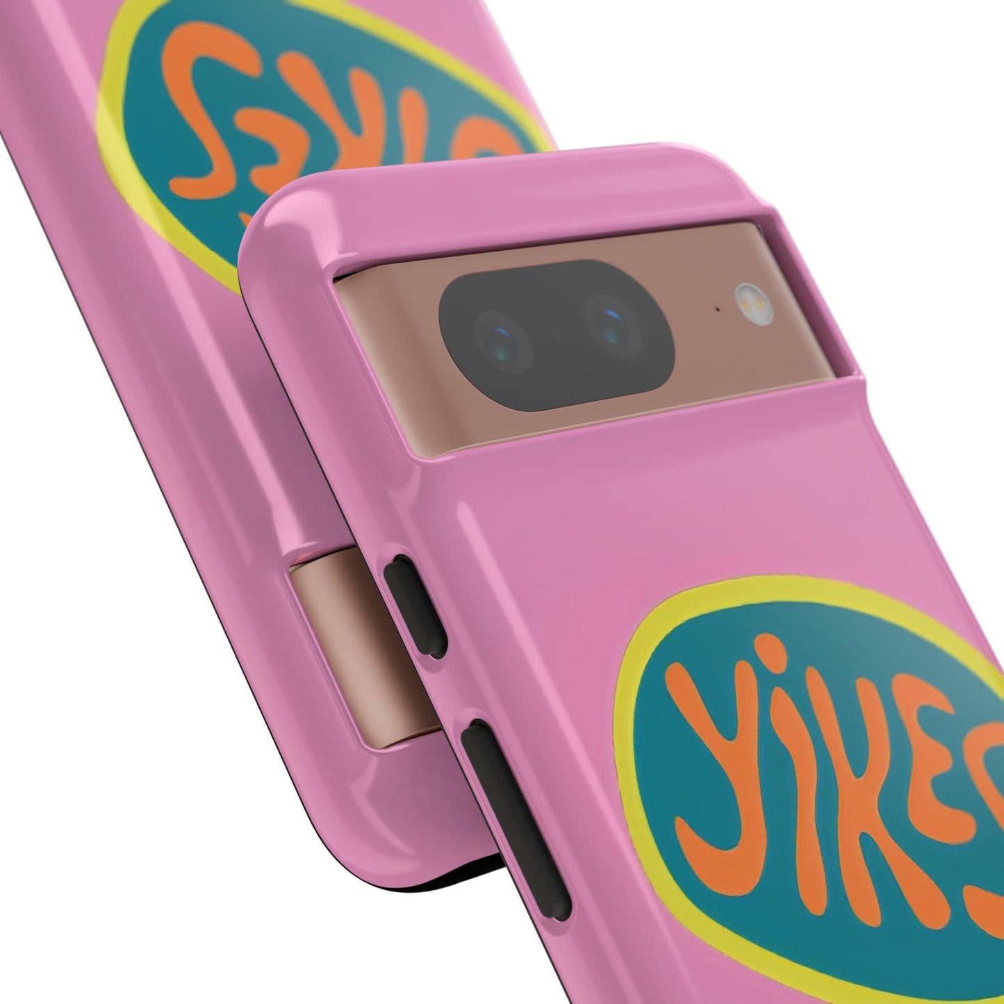 Pink "YIKES" Tough Phone Case for Google Pixel