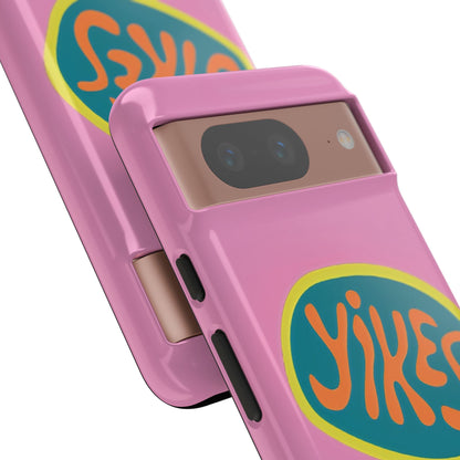 Pink "YIKES" Tough Phone Case for Google Pixel