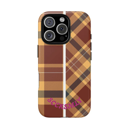 Autumn Plaid Phone Case for Apple