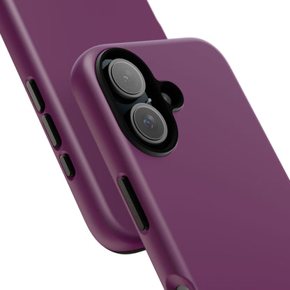 SOLID Amethyst Matte Tough Phone Case for Apple