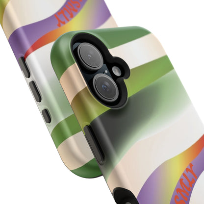 Green Waves Phone Case for Apple
