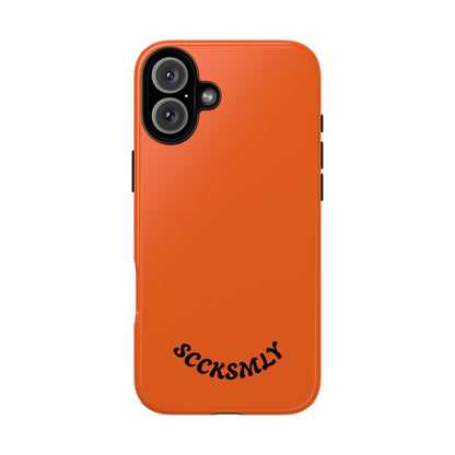 SOLID Tangerine Tough Case for Apple