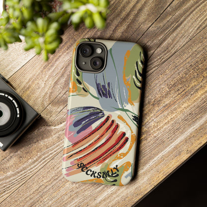 Botanical Strokes Palette Tough Phone Case for Apple