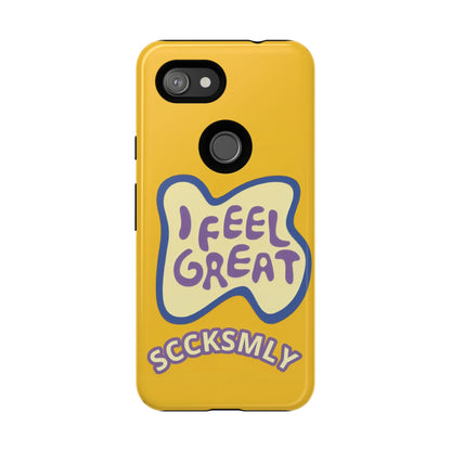Yellow "I FEEL GREAT" Tough Phone Case for Google Pixel