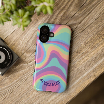 Pastel Swirl Phone Case for Apple