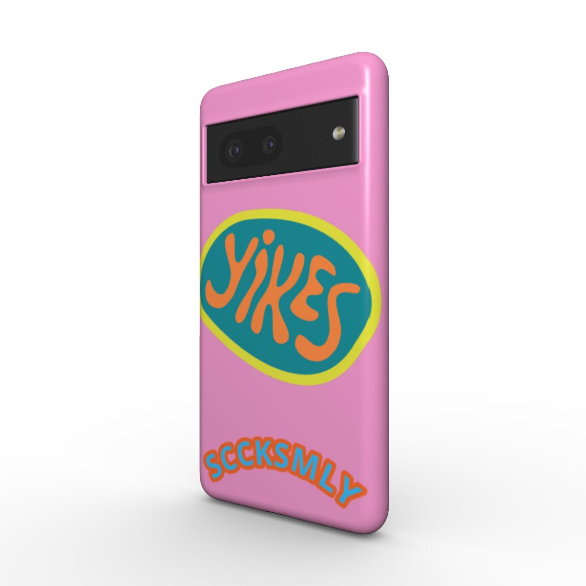 Pink "YIKES" Tough Phone Case For Google Pixel 10, 10 pro & 10 pro XL