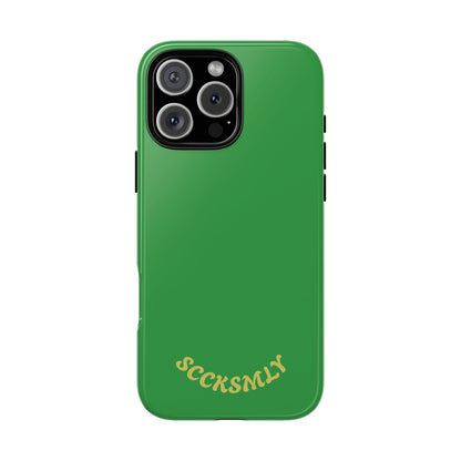 SOLID Green Grin Tough Case for Apple