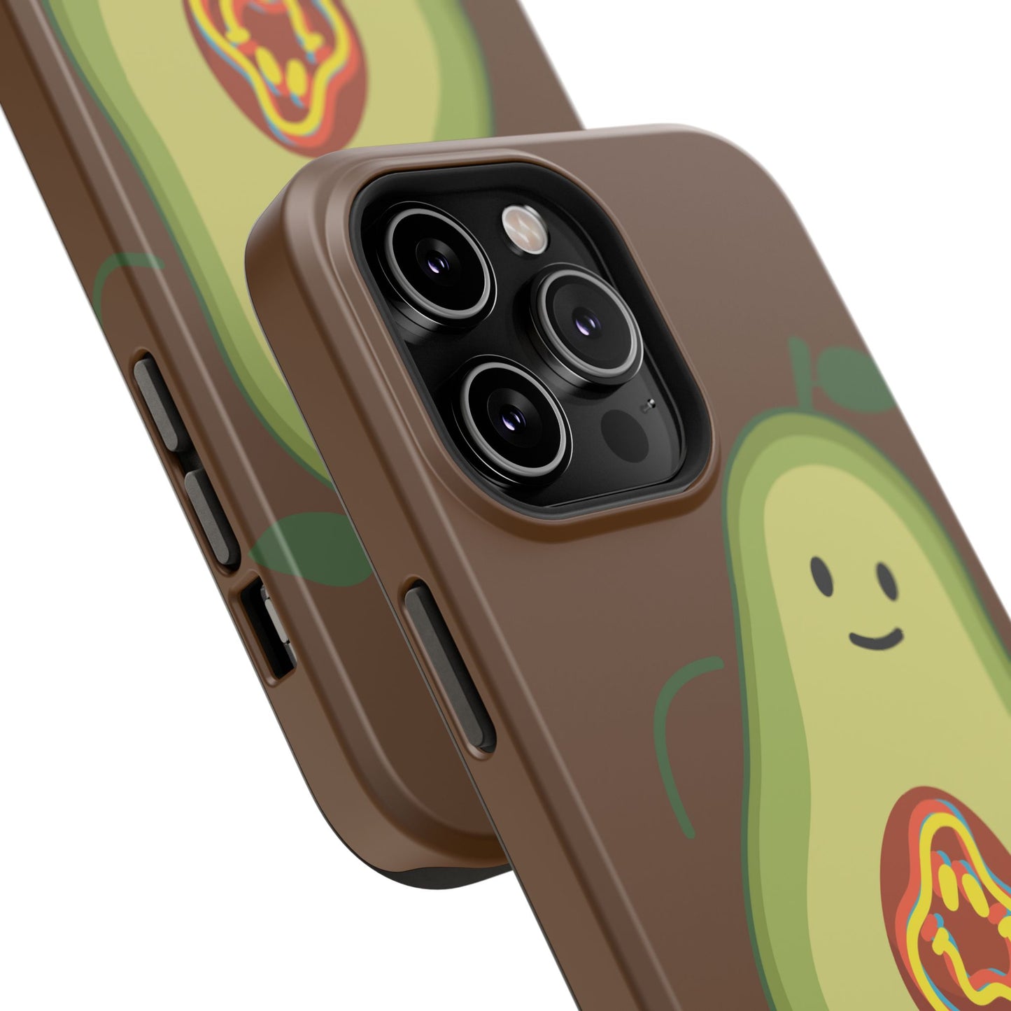 "IOS or Apple" Playful Vegan Avocado Phone Case - Tough, Durable Protection with a Fun Design