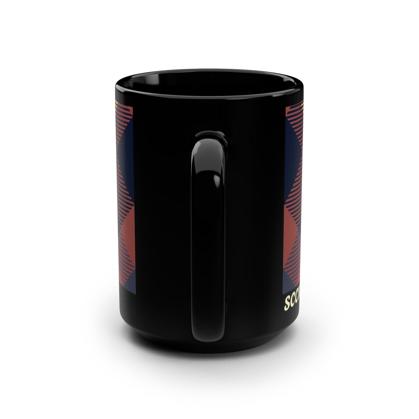 Mug Harvest Tartan 15 oz — Black