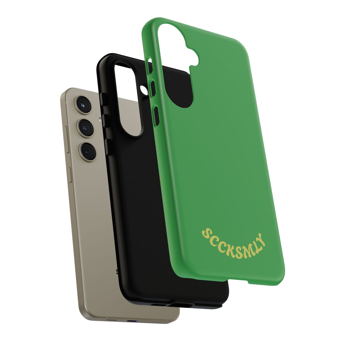 SOLID Green Grin Tough Case for Samsung