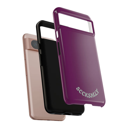 SOLID Amethyst Matte Tough Phone Case for Google Pixel