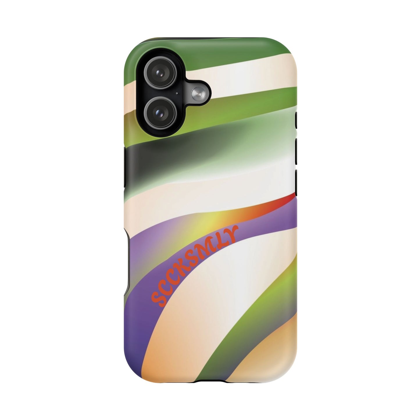Green Waves Phone Case for Apple