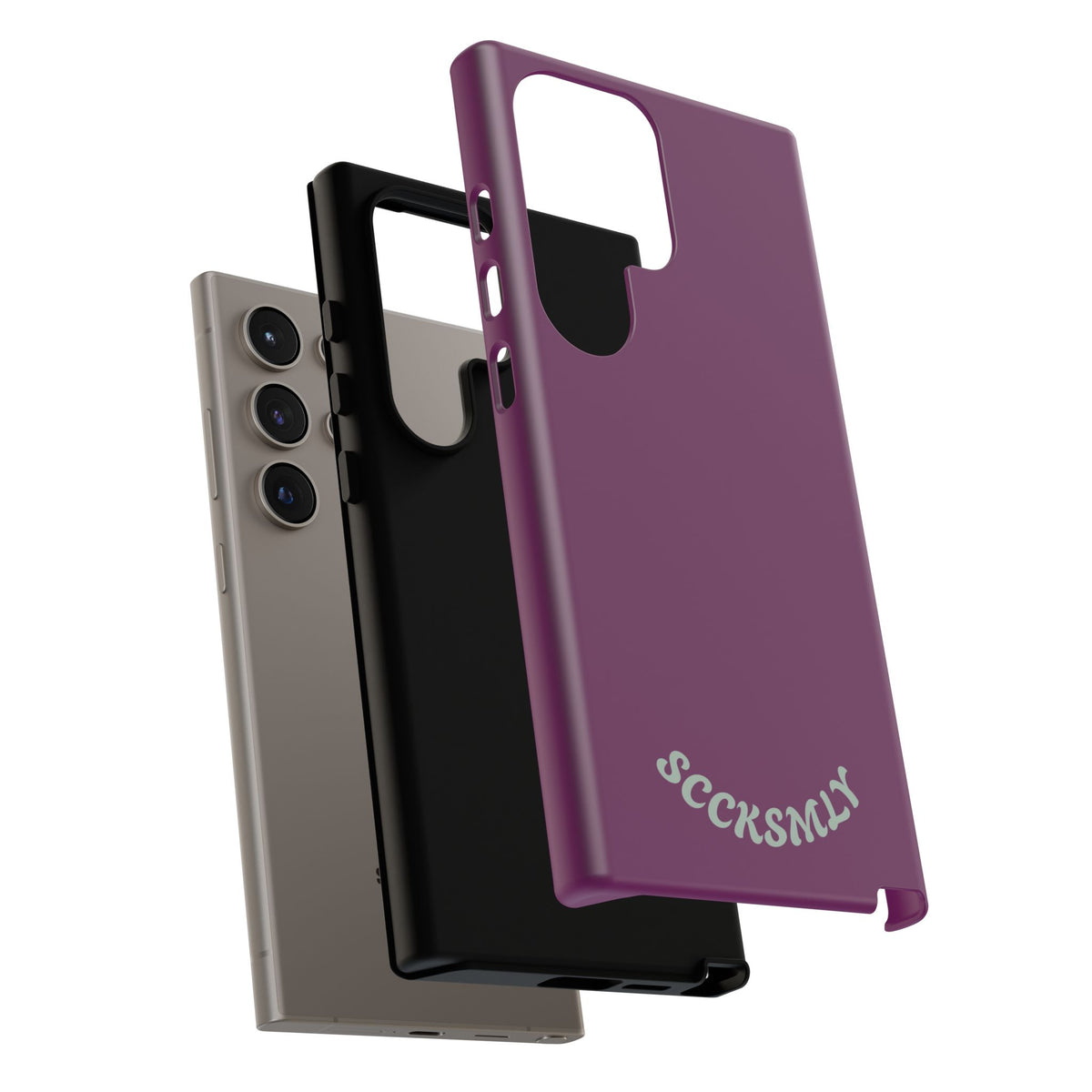 SOLID Amethyst Matte Tough Phone Case for Samsung