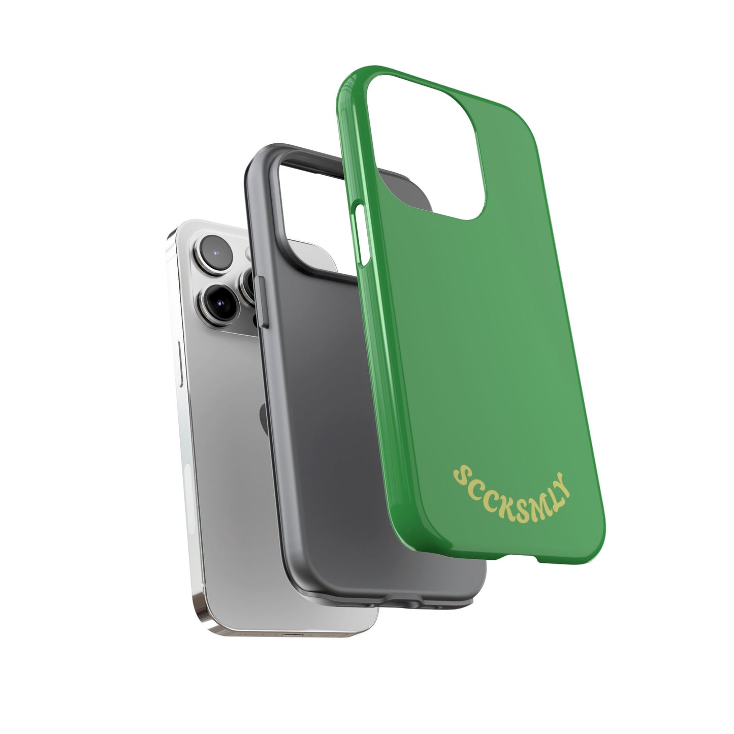 SOLID Green Grin Tough Case for Apple