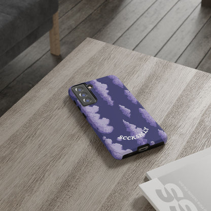 Lilac Pixel Cloud Tough Phone Case for Samsung