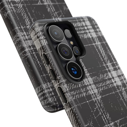 Smoky Grungy Plaid Phone Case for Samsung