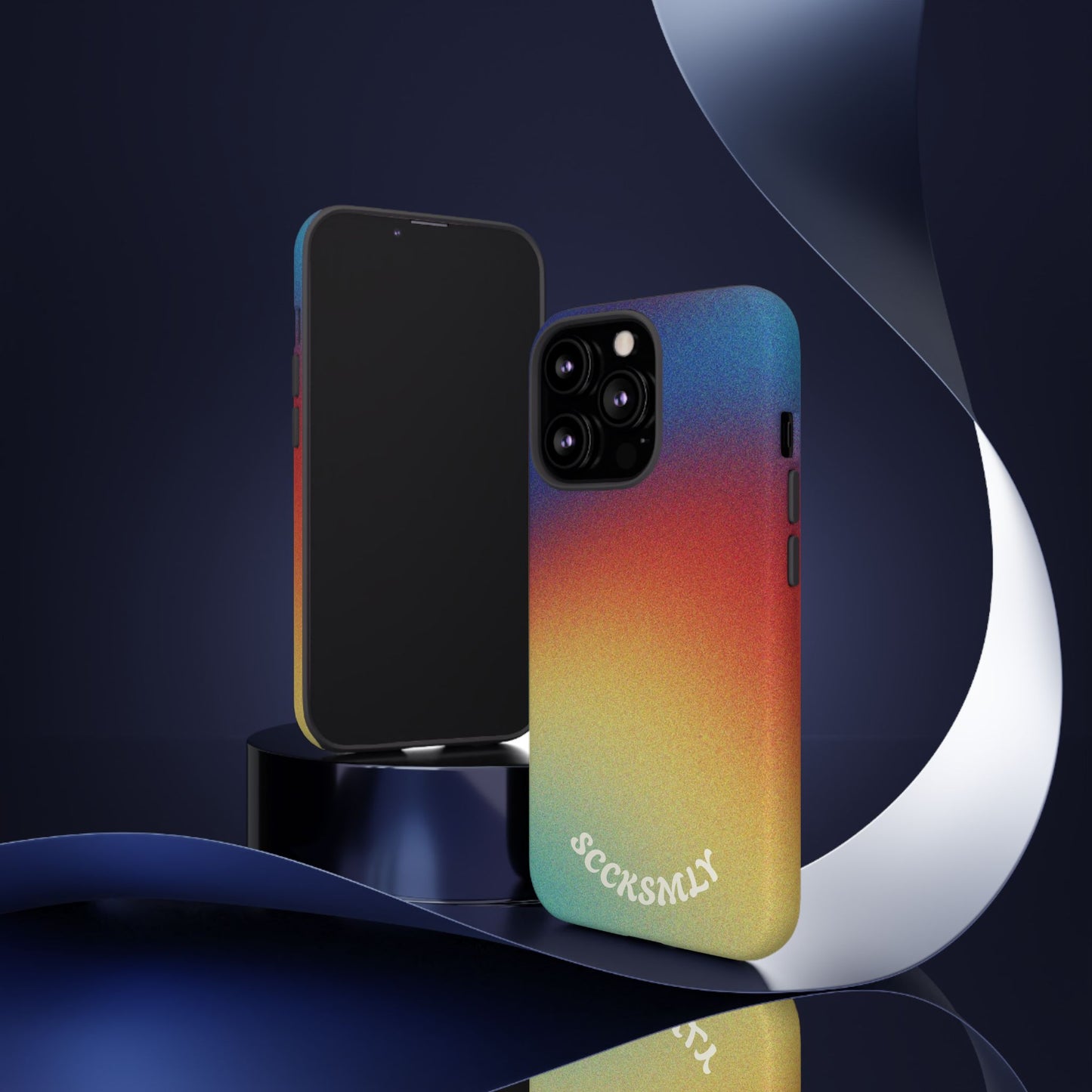 Faded Sunset Aura Tough Phone Case for Apple