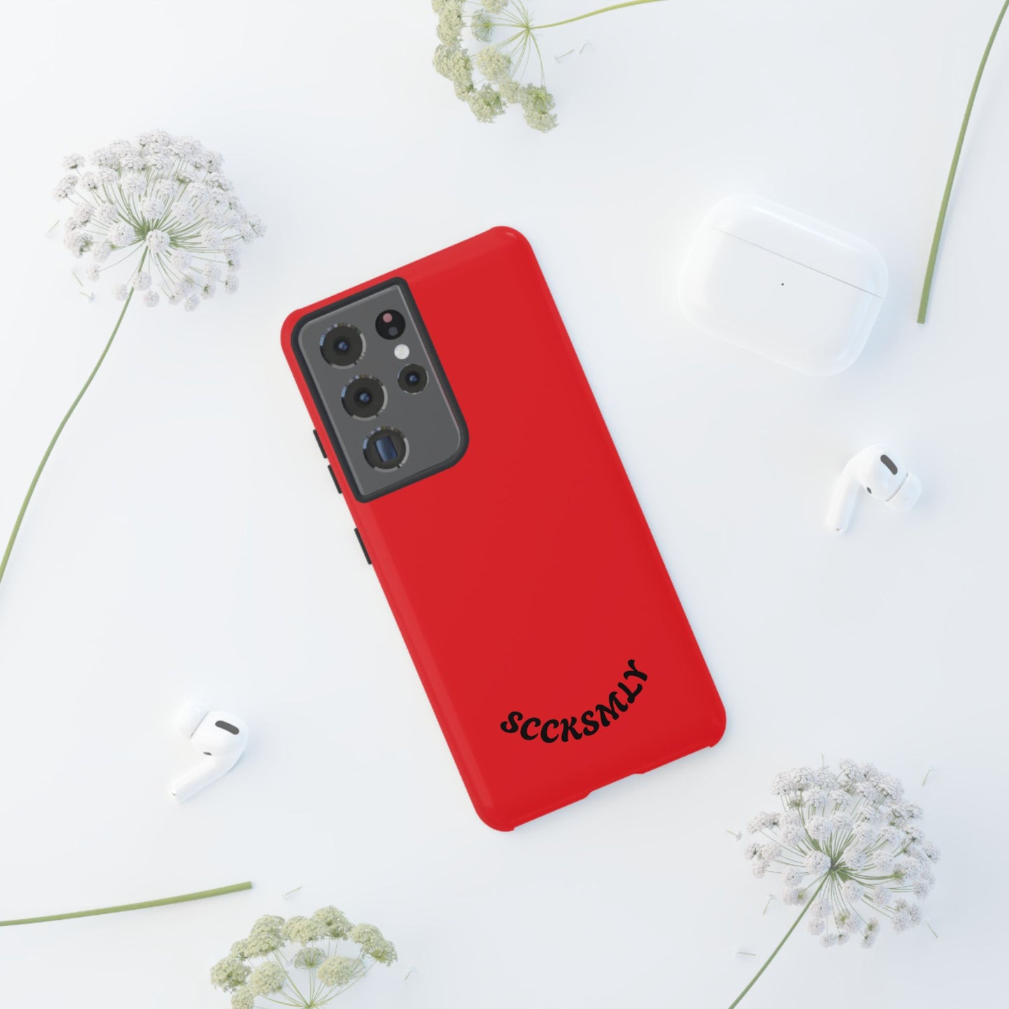 SOLID Screaming Red Tough Case for Samsung
