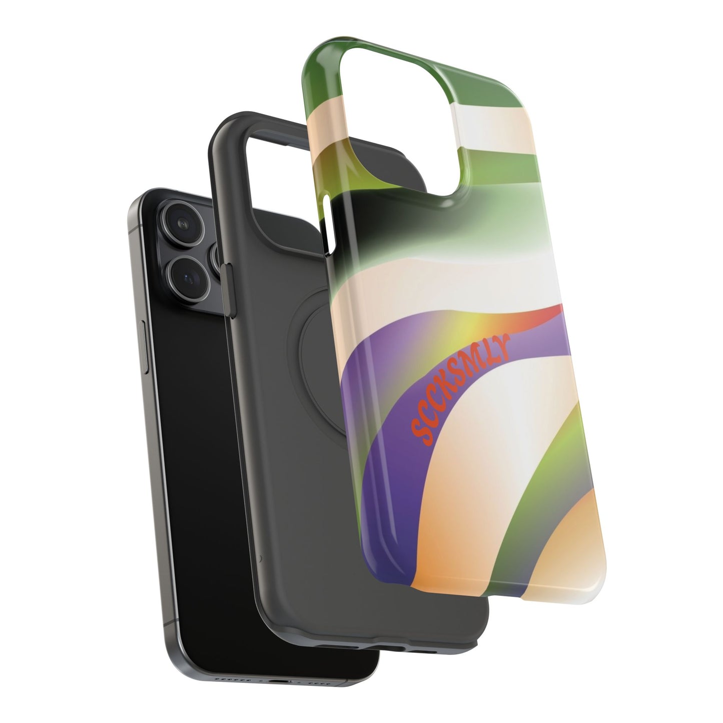 Green Waves Phone Case for Apple