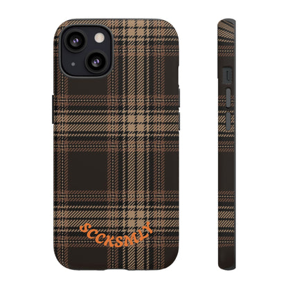 Brown Bread Plaid Tough Phone Case for Apple