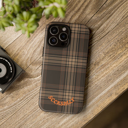 Brown Bread Plaid Tough Phone Case for Apple