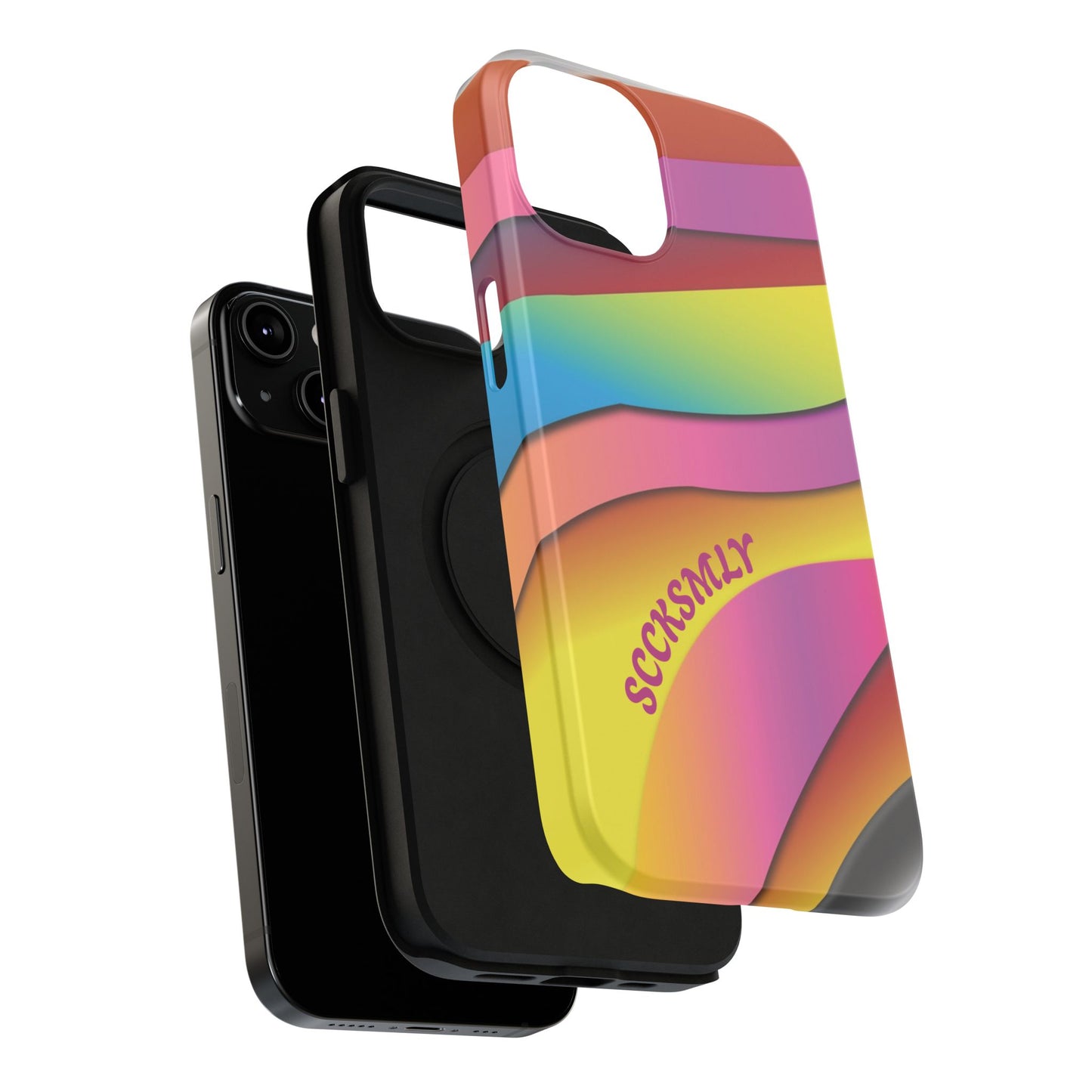Modern Retro Rainbow Phone Case for "IOS or Apple"