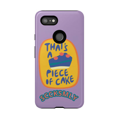 Light Purple "THAT'S A PIECE OF CAKE" Tough Phone Case for Google Pixel