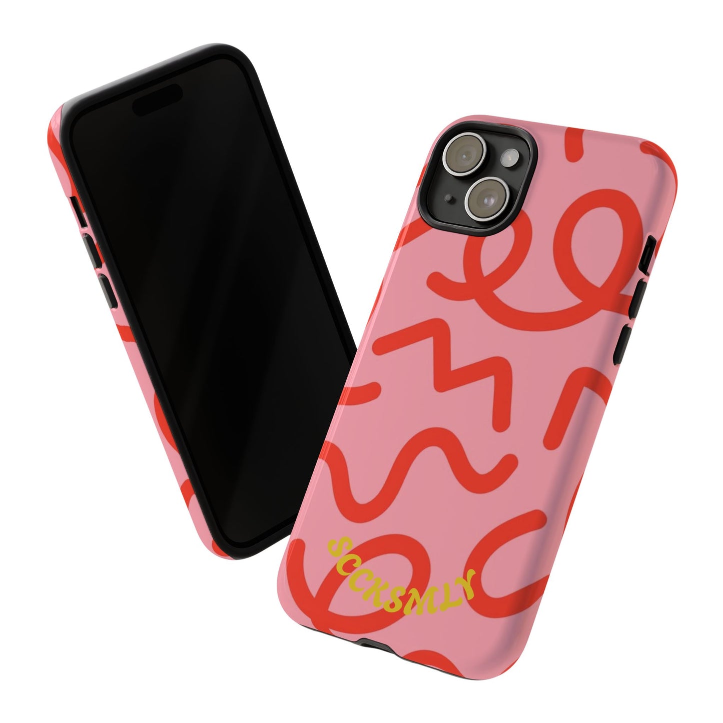Red Candy Swirls Tough Case for Apple