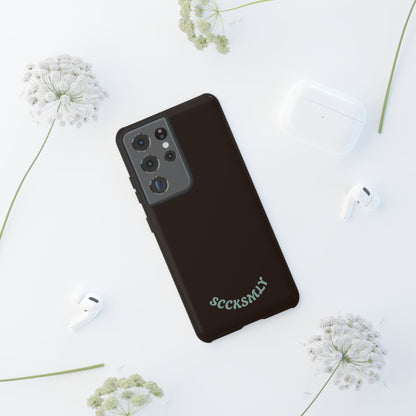 SOLID Espresso Mint Tough Phone Case for Samsung