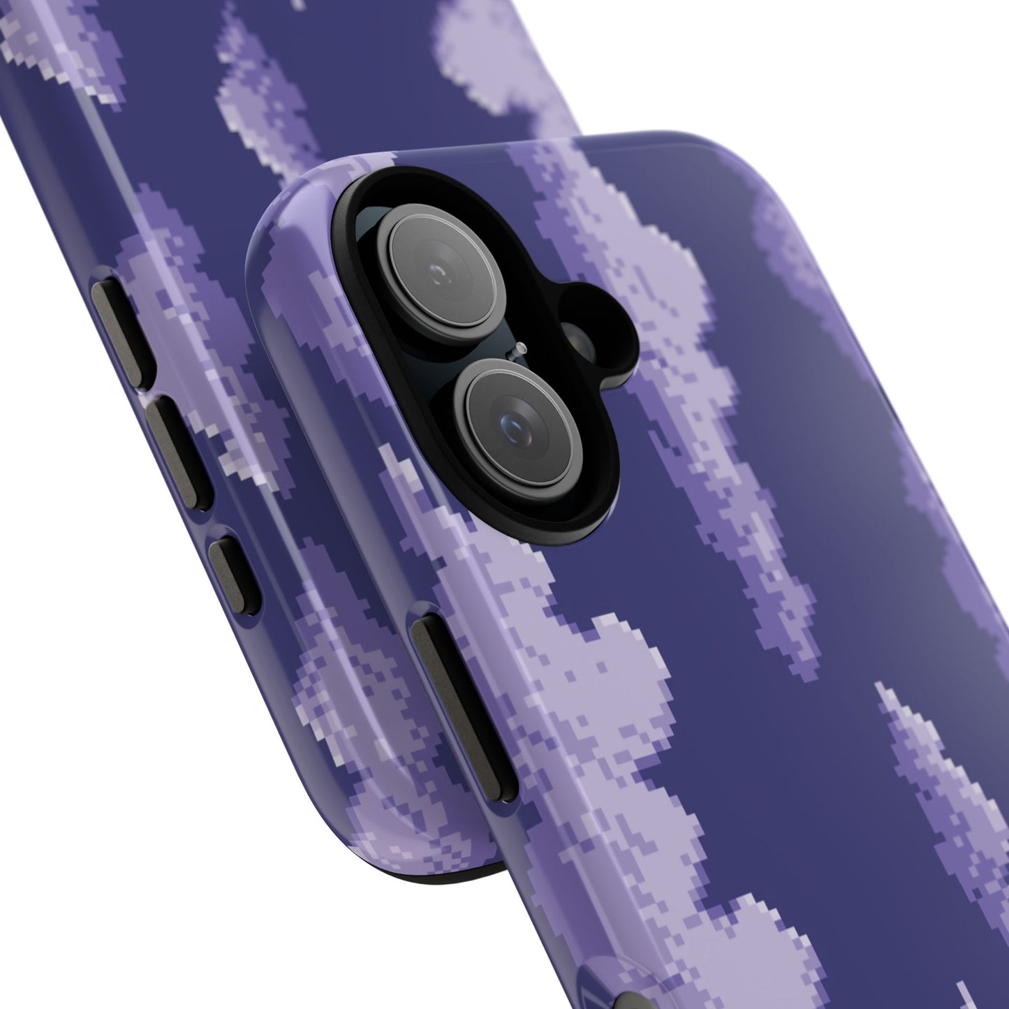 Lilac Pixel Cloud Tough Phone Case for Apple