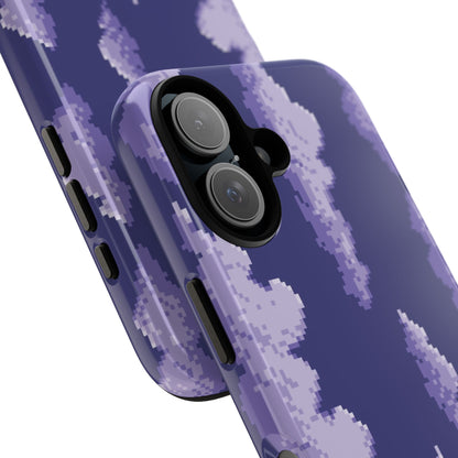 Lilac Pixel Cloud Tough Phone Case for Apple