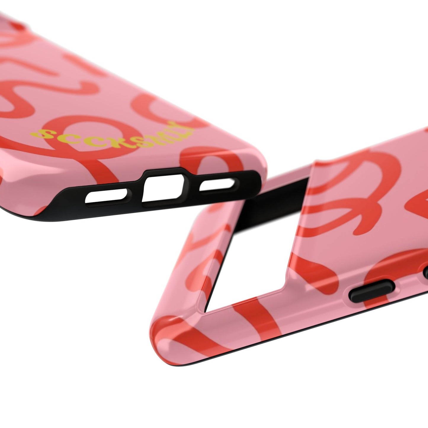 Red Candy Swirls Tough Phone Case for Google
