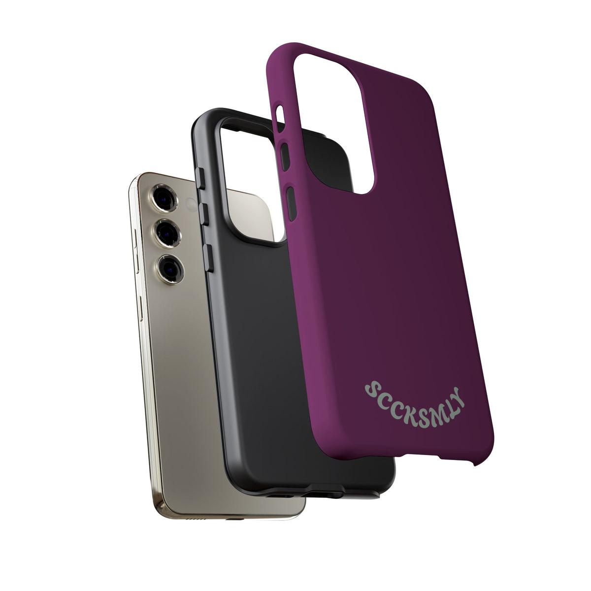 SOLID Amethyst Matte Tough Phone Case for Samsung