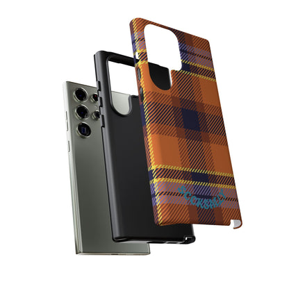 Orange Sickle Plaid Phone Case for Samsung