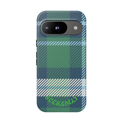 Earth and Sky Plaid Tough Phone Case for Google Pixel