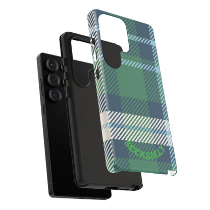 Earth and Sky Plaid Tough Phone Case for Samsung